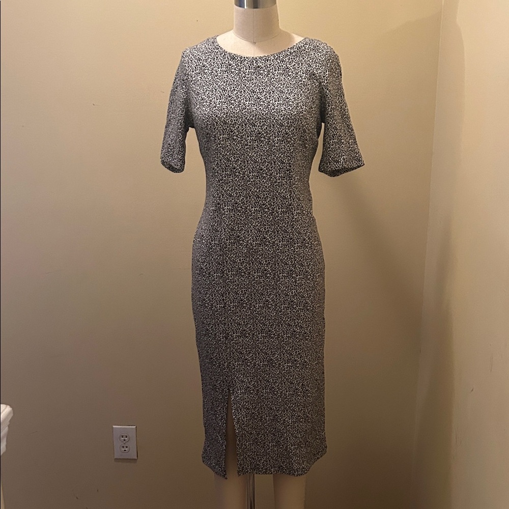Elegant Black and White Women's Dress